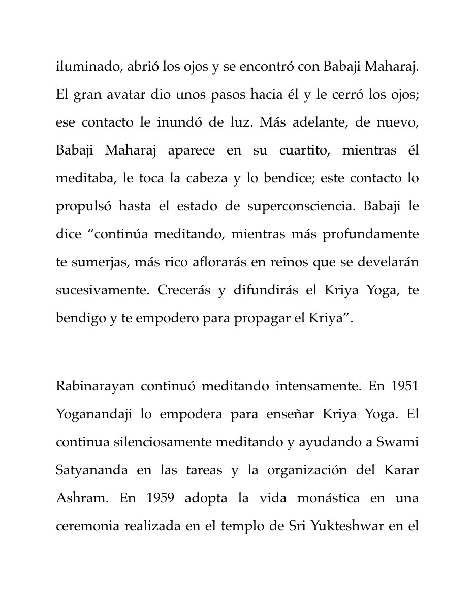 Biografía de Paramahamsa Hariharananda, página 9 de 13