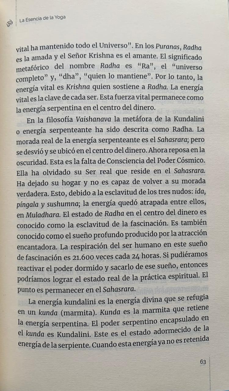 La Esencia de la Yoga, página 63