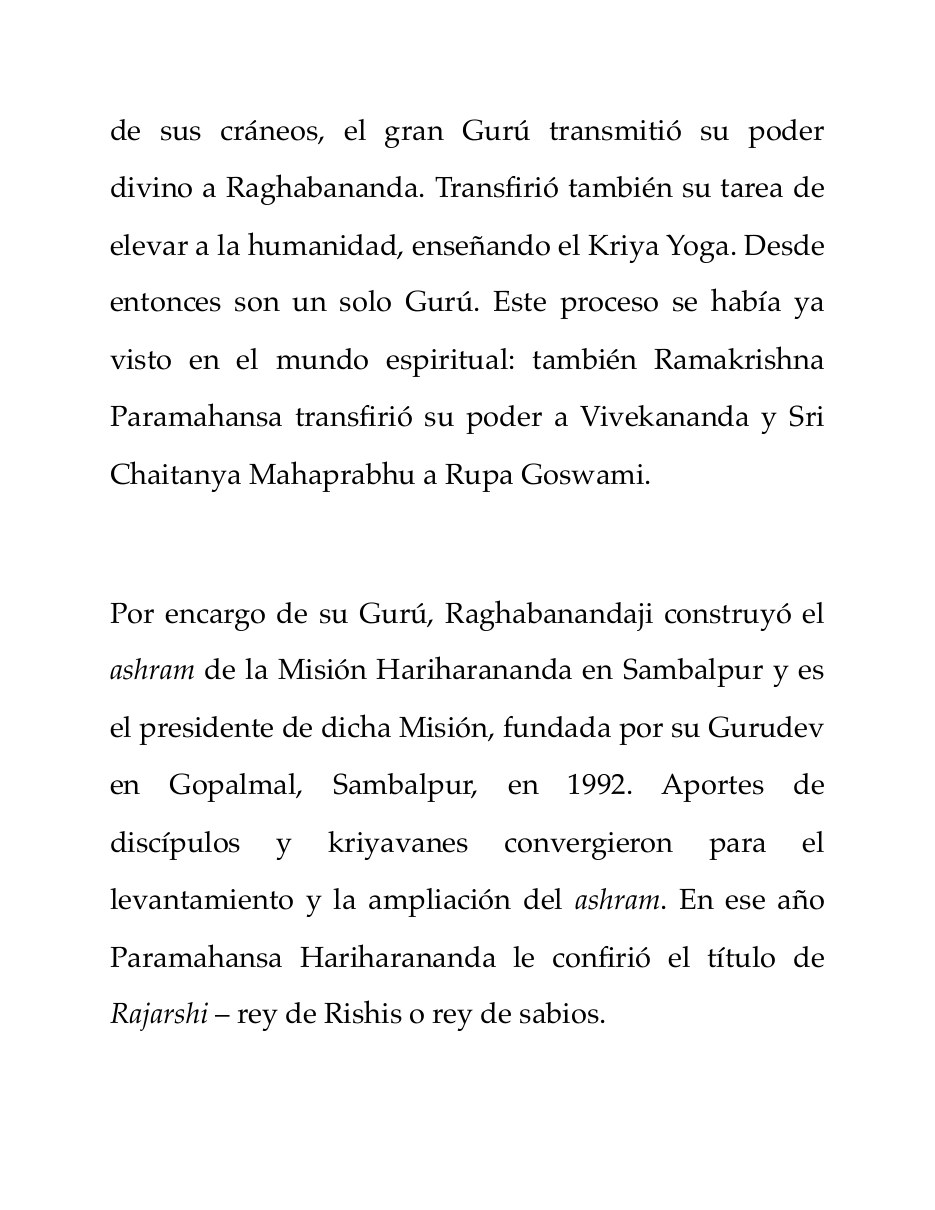 Biografía de Brahmarshi Raghabananda, página 22 de 28