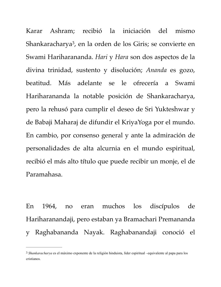 Biografía de Paramahamsa Hariharananda, página 10 de 13